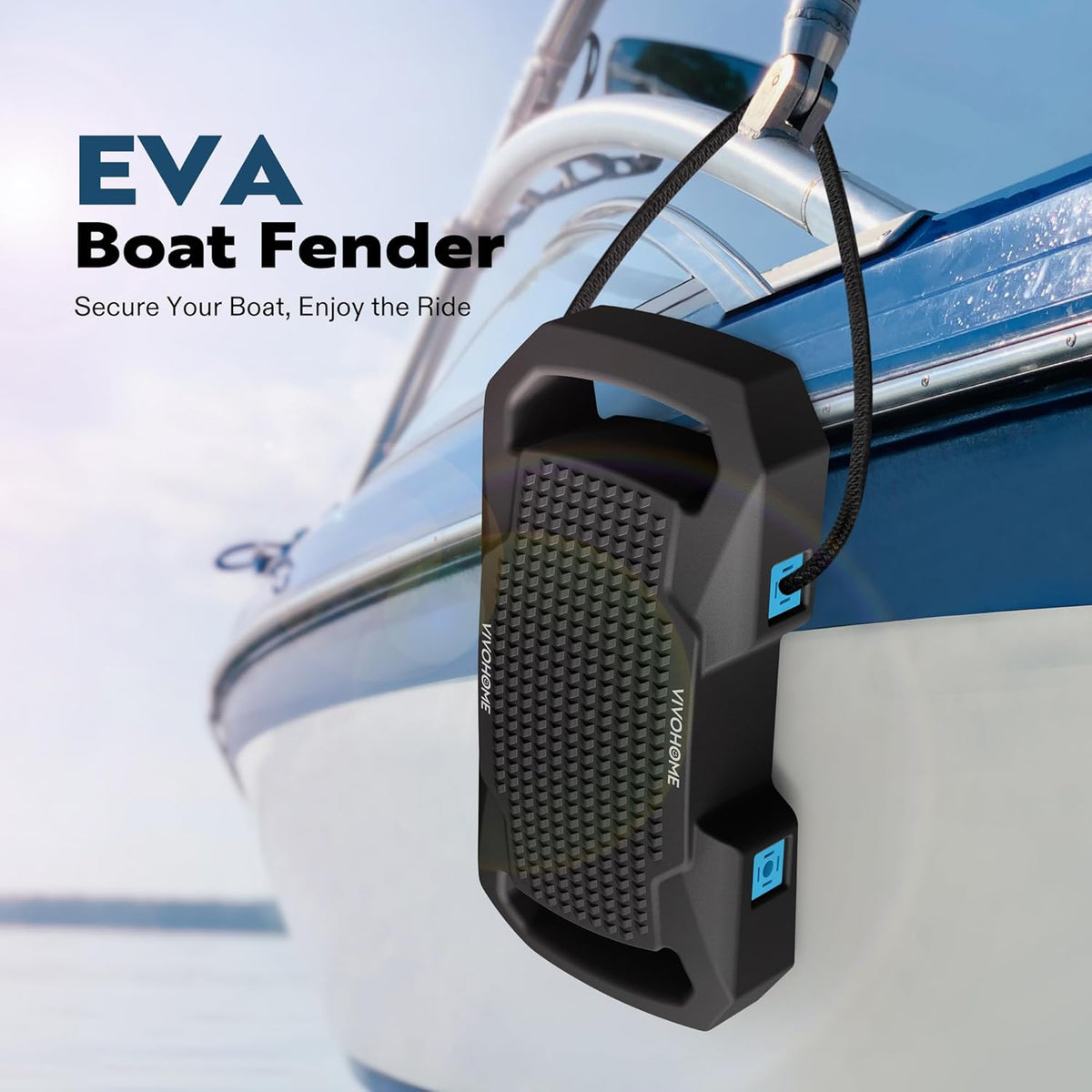 VIVOHOME EVA Boat Fenders - Durable Docking Bumpers with Nylon Rope | Perfect for Yachts & Dinghies