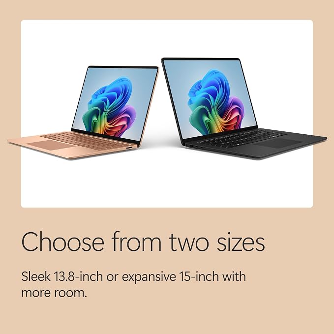 Microsoft Surface Laptop (2026), 13.8-inch Premium Performance Laptop, Snapdragon X2 Elite Processor, Touchscreen Display, 16GB RAM, 1TB SSD Storage, Windows 11 Copilot+ PC Built for AI, Dune