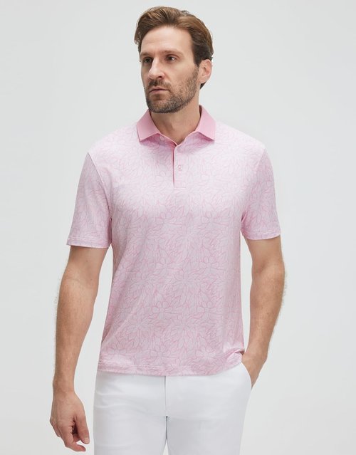 M MAELREG Golf Shirts for Men - Lightweight Moisture-Wicking Polo with Stylish Print Patterns | Short Sleeve