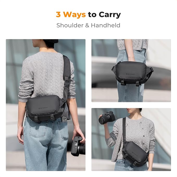 K&F CONCEPT Camera Sling Bag Crossbody Bag Waterproof Camera Shoulder Backpack