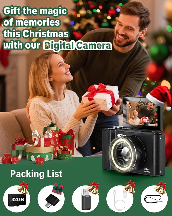 W & O Digital Camera for Teens, Y2K CCD Kids Digital Camera