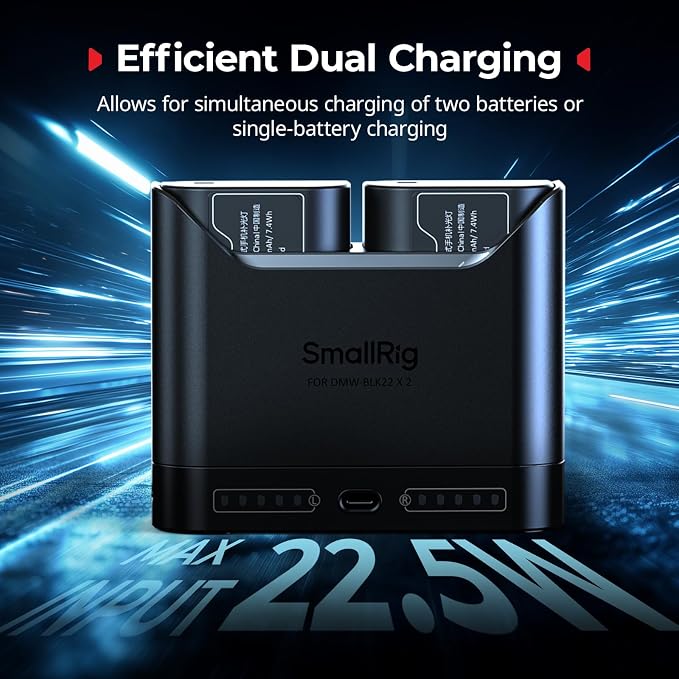 SMALLRIG DMW-BLK22 Camera Battery Set