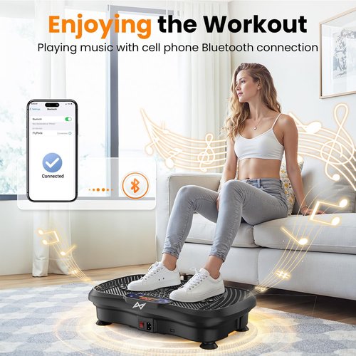 AXV Vibration Plate - Full Body Fitness Machine for Weight Loss | Home & Gym Exercise Equipment