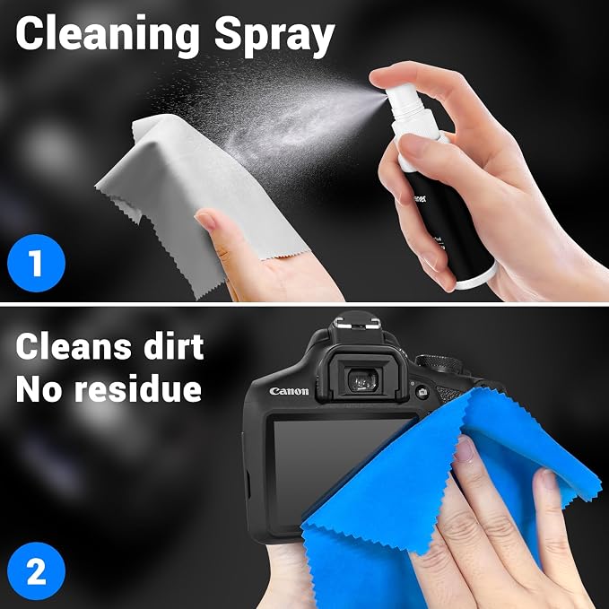 Aispour Camera Lens Cleaning Kit, 10-in-1 Camera Cleaning Kit, Camera Lens