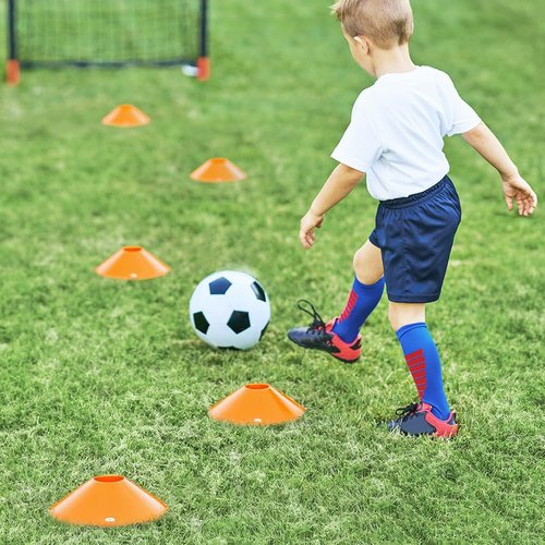 GHB Agility Hurdles 8" Speed Agility Training Hurdles, Detachable Sturdy Hurdles Training Equipment Set with Carry Bag for Kids,Athletes,Soccer,Basketball (17 Pack)