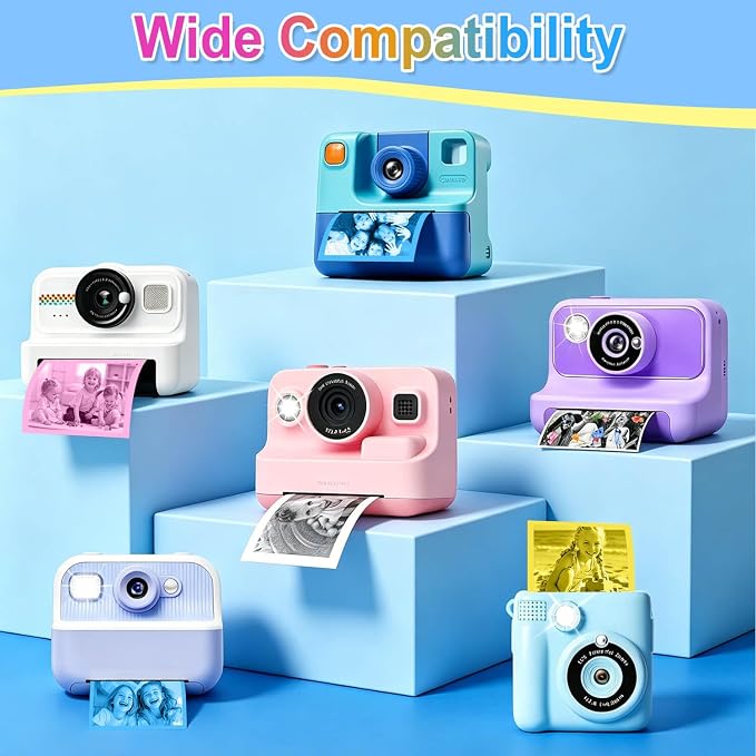 36 Rolls Kids Camera Paper Roll Refill Compatible
