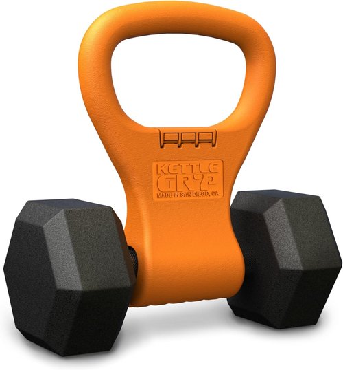 KETTLE GRYP - Original Dumbbell Grip Handle Converts Dumbbells to Kettlebells - Made in USA