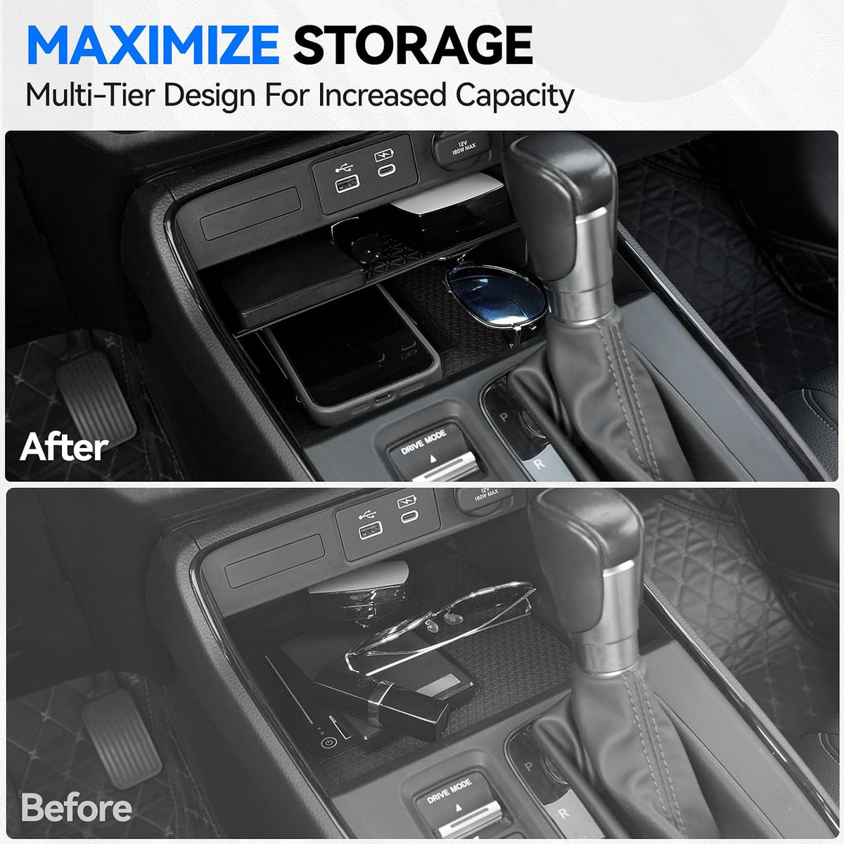 ELECFRESH Center Console Organizer for 2023-2026 Honda CRV Accessories
