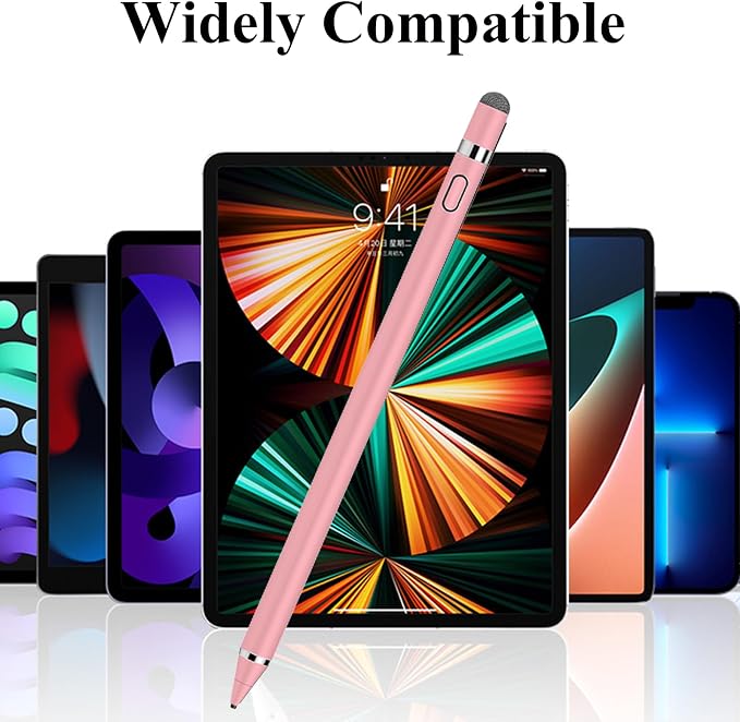 CMARS Active Stylus Pen for Touchscreen, Rechargeable Universal Pencil for iPad