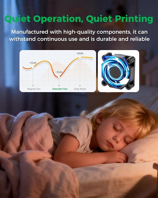 Creality Official K2 Plus Heatbreak Fan, 24V Throat Cooling Fan