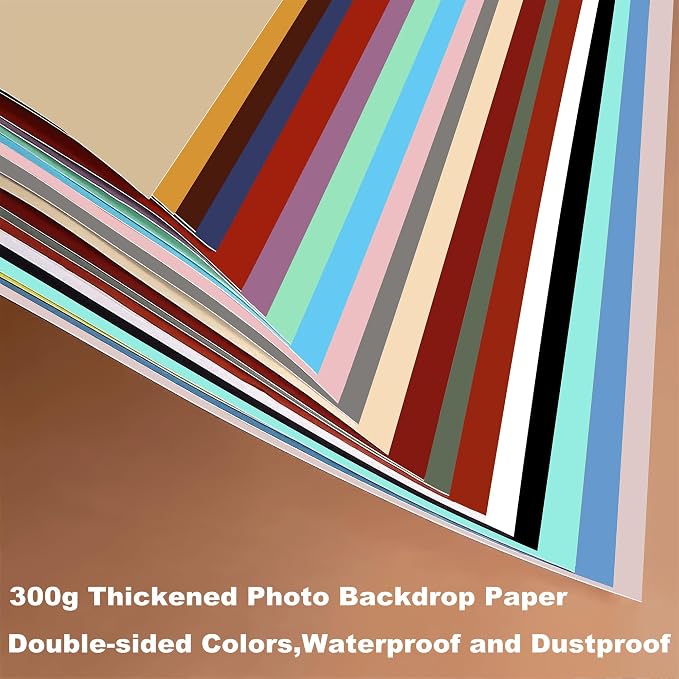 24 Colors Small Product Backdrops Photography Background Paper