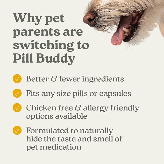 Earthly Pill Buddy Naturals - PB & Banana Recipe Pill Hiding Treats for Dogs - Make A Perfect Pill Concealing Pocket Or Pouch for Any Size Medication - 30 Servings