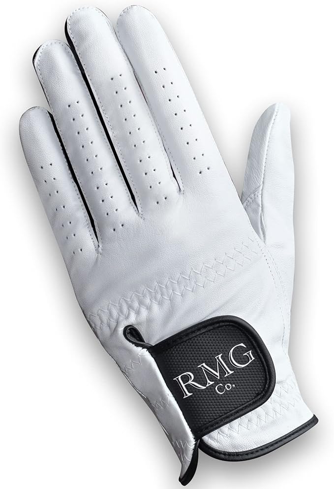 Premium Leather Classic White Golf Glove for Men Available in Left and Right Hand