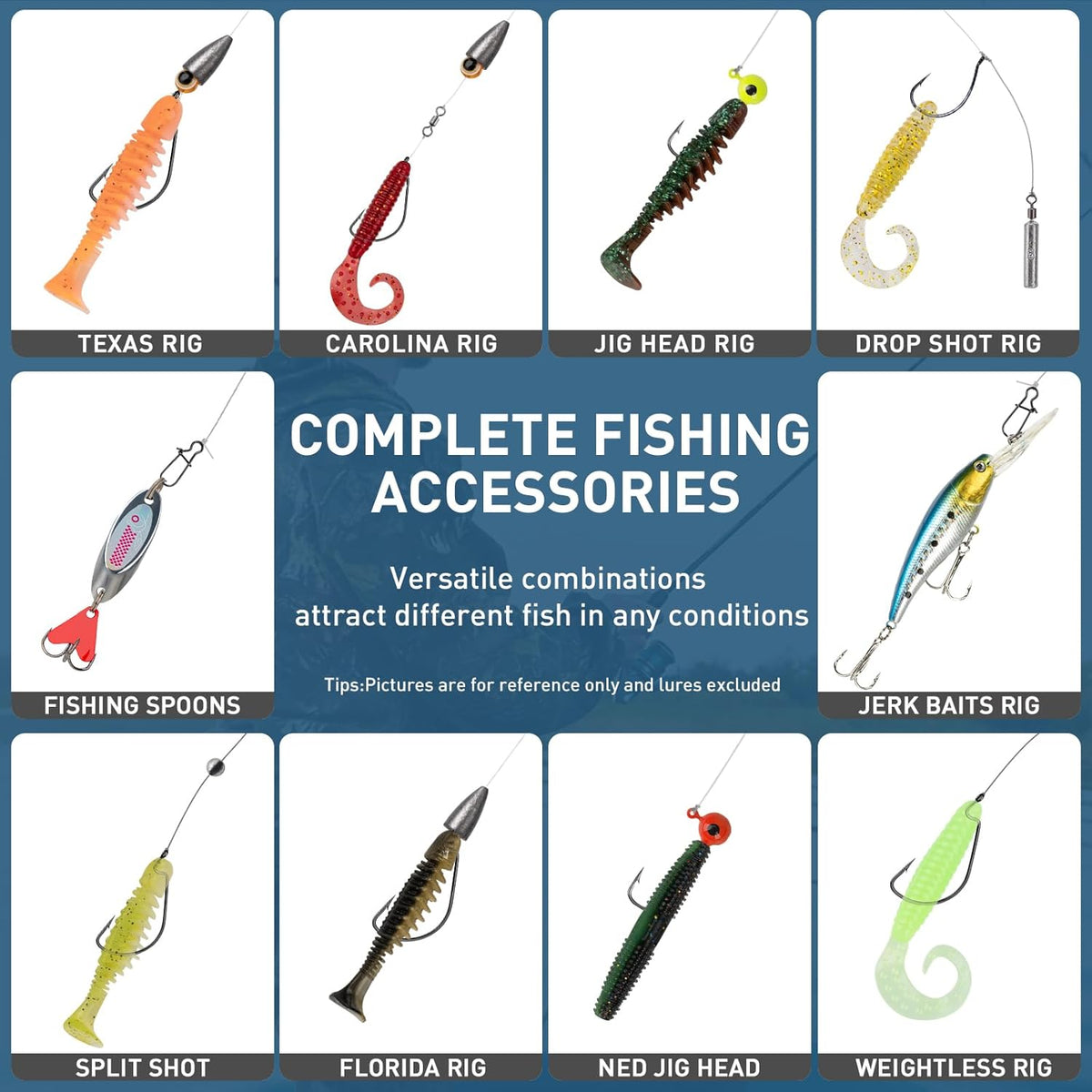 THKFISH Fishing Lures Kit - Complete Bass Fishing Gear with Topwater Baits & Swimbaits | Ideal Gift for Men