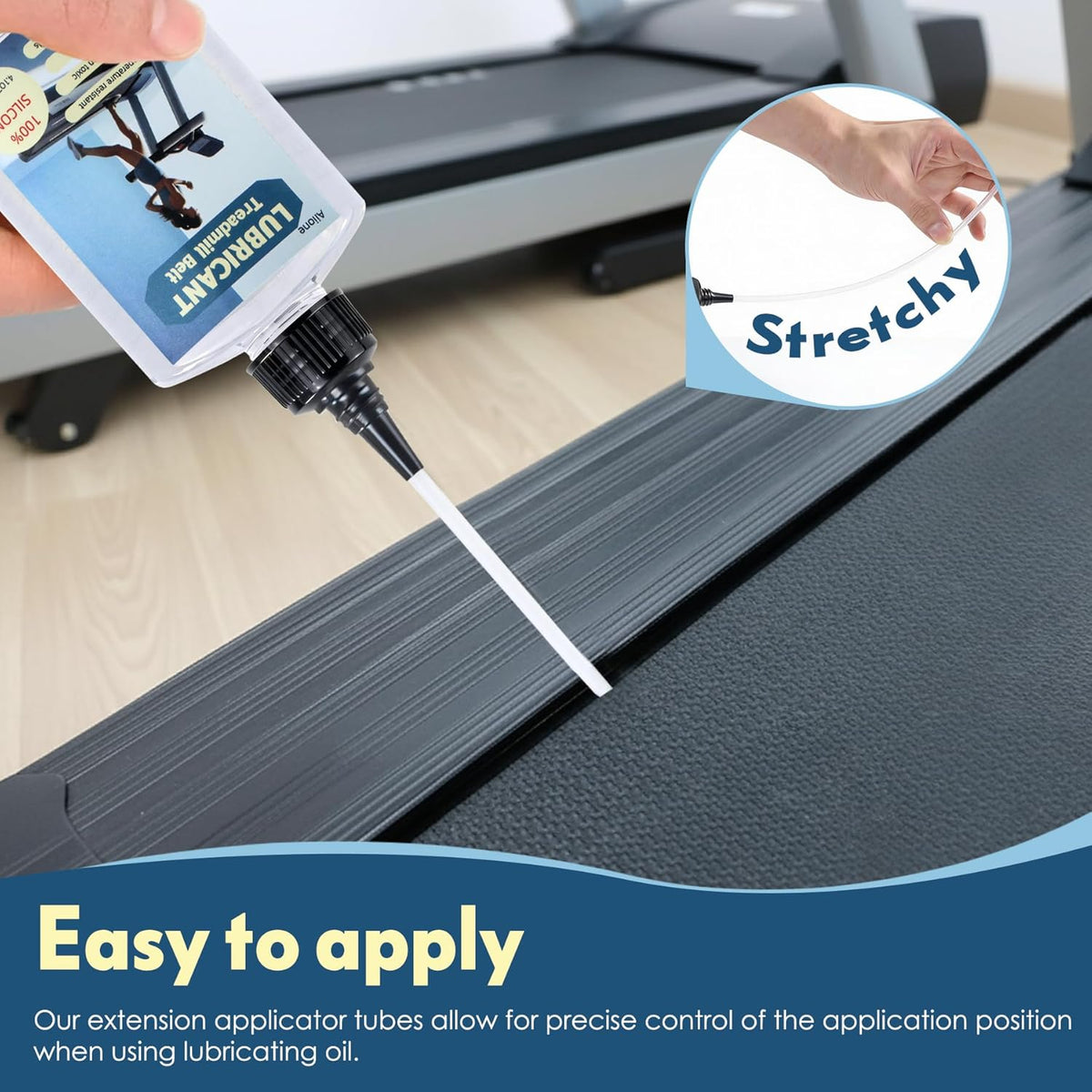 Skiennix Treadmill Belt Lube - Premium 100% Pure Silicone, High Temperature Resistant, Easy Application Tube