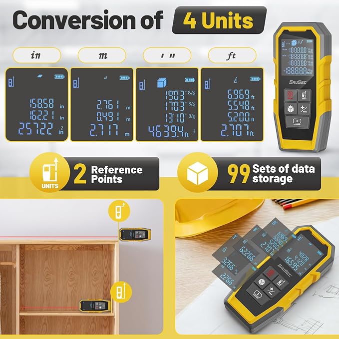 Laser Distance Meter, Digital Laser Measuring Tool