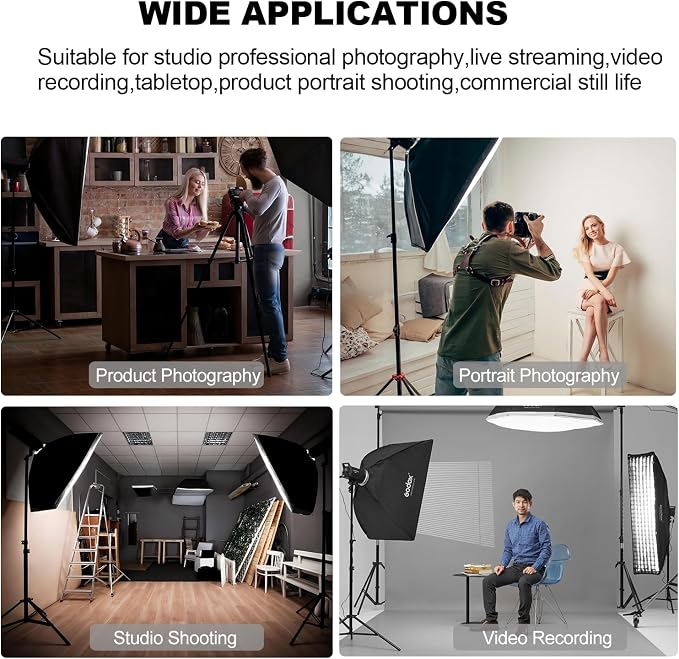 2pcs Godox MS300 Studio Flash Kit