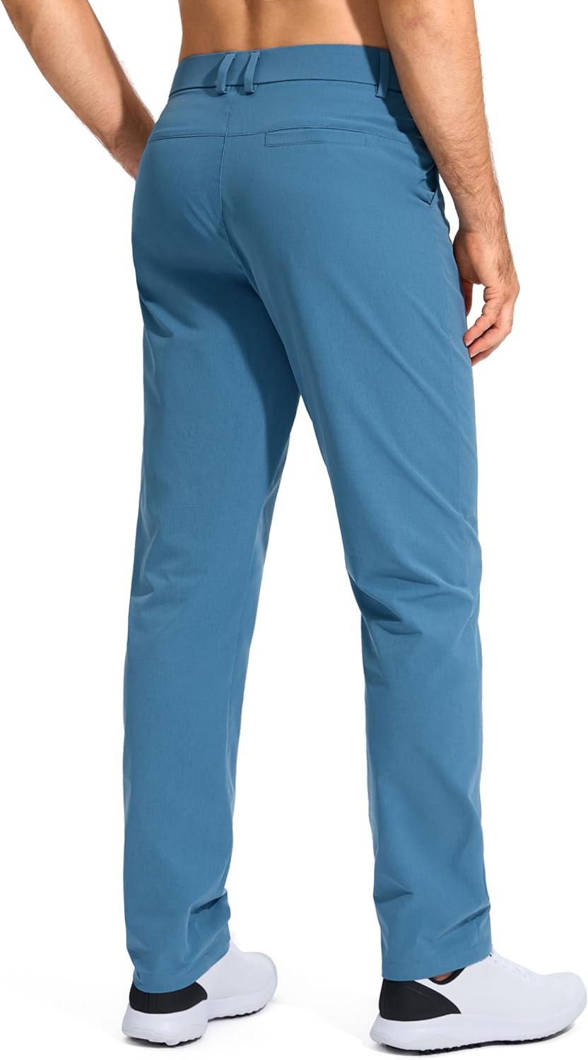 Pudolla Men's Golf Pants - Lightweight Quick-Dry Comfort Trousers | Available in 30", 32", 34" Sizes