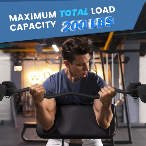 Dumbbell to Barbell Converter, Dumbbell Barbell Converter Bar, Adjustable Weight Bar, Dumbbell Converter for Weightlifting(Straight and EZ Curl)