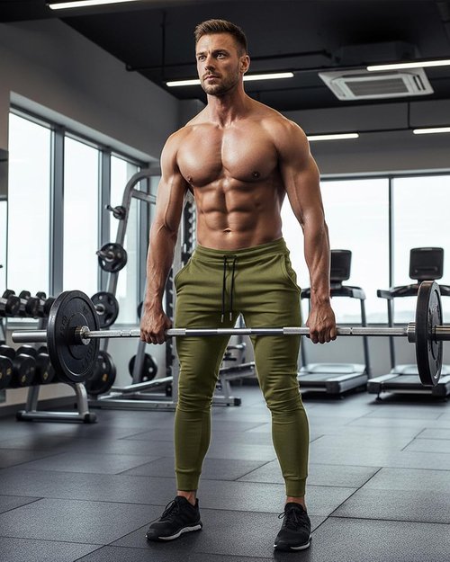 BUXKR Men's Slim Joggers - Athletic Workout Pants for Gym & Running | Deep Pockets, Comfortable Fit