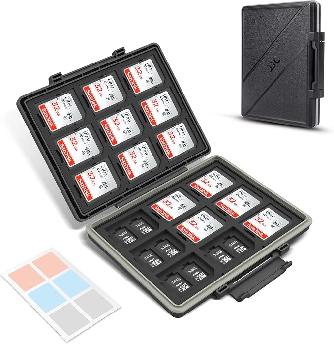 54 Slots Memory Card Case for 36 Micro SD and 18 SD Cards