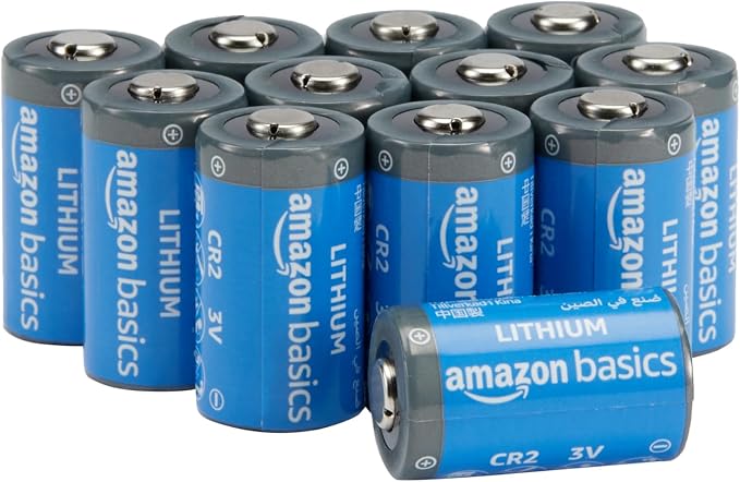 Amazon Basics 12-Count Non-Rechargeable CR2 Lithium Batteries, 3 Volt, Long