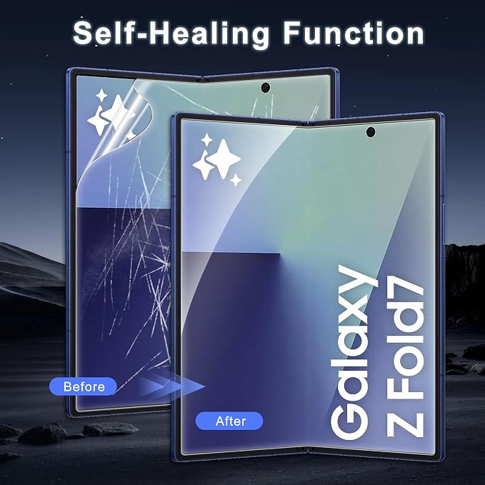 9 Pack for Samsung Galaxy Z Fold 7 Screen Protector, 3 Pac Inside Soft Film + 3