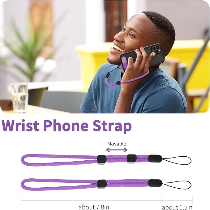 CACOE Phone Lanyard 2 Pcs-1 Pcs Adjustable Neck Strap, Universal Crossbody