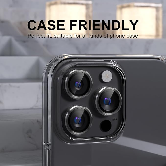Choiche Compatible for iPhone 16 Pro/iPhone 16 Pro Max Camera Lens Protector