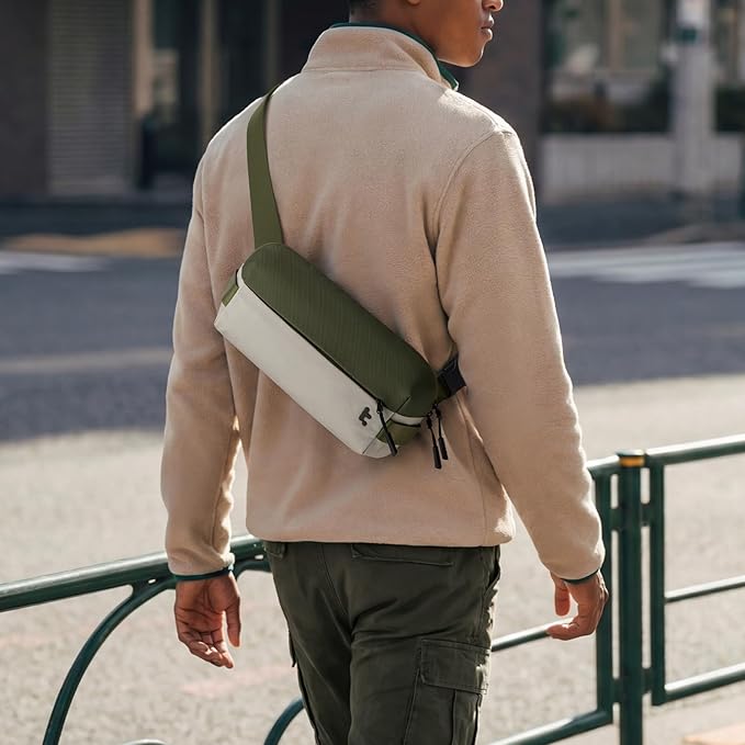 tomtoc Compact EDC Sling Bag 3L-10L, Minimalist Crossbody Bag Chest Shoulder