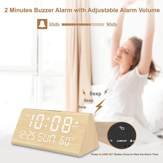 DreamSky Digital Alarm Clocks for Bedrooms
