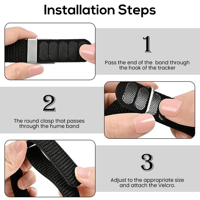 Zeeflufun Biceps Nylon Loop Bands Compatible with Hume Band - Armband/Ankle Soft Comfortable Breathable Replacement Strap for Hume Bands,for Women Men