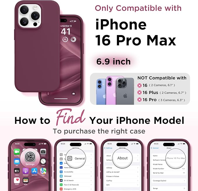 GolbinBox Magnetic for iPhone 16 Pro Max Case, Compatible