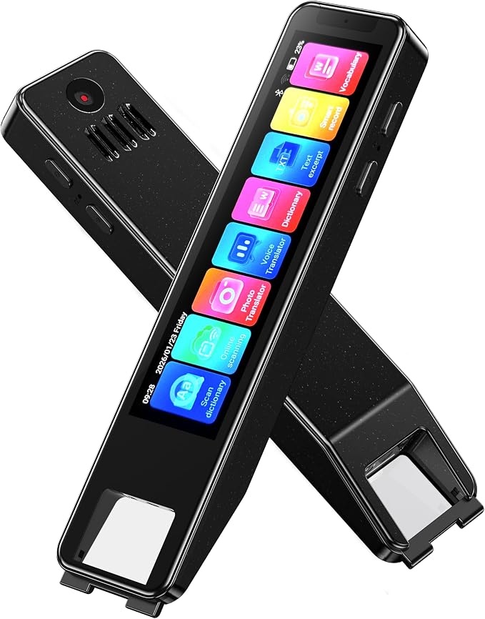 Scan Pen Translator for 142 Languages, Instant 2-Way Voice & Text Translation