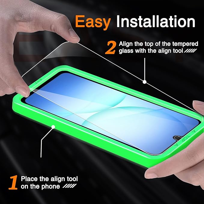 Wiaocit 3 Pack Tempered Glass Screen Protector