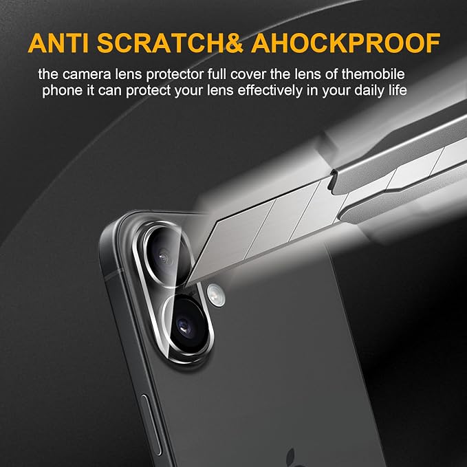 3 Pack Camera Lens Protector for iPhone 17 / iPhone 16 / iPhone 16 Plus