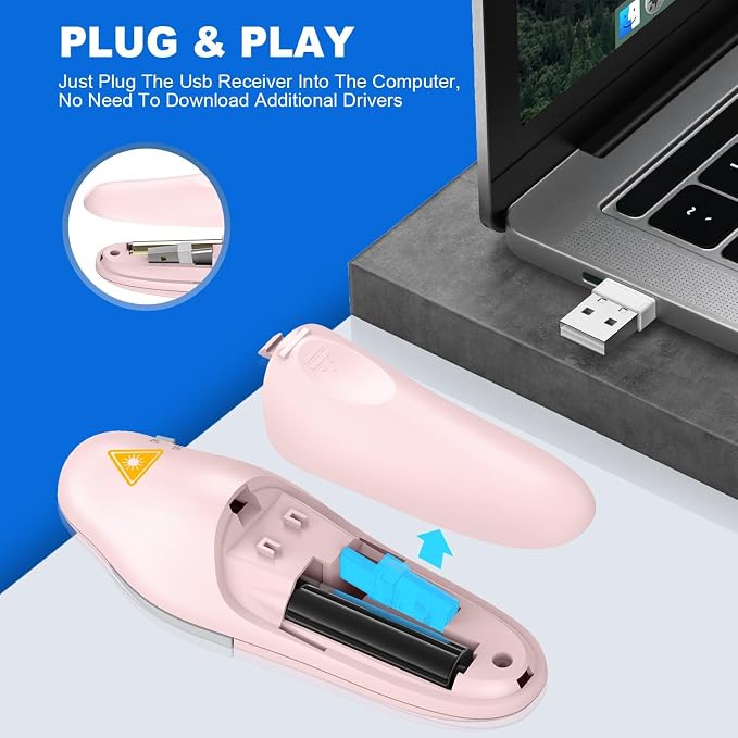 QUI Presentation Clicker Wireless Presenter Remote Clicker