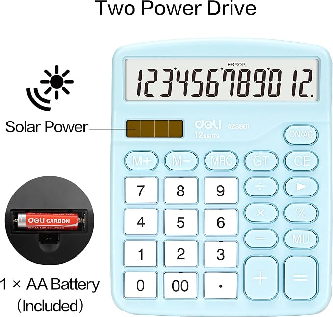 Calculator, Deli Standard Function Desktop Calculators