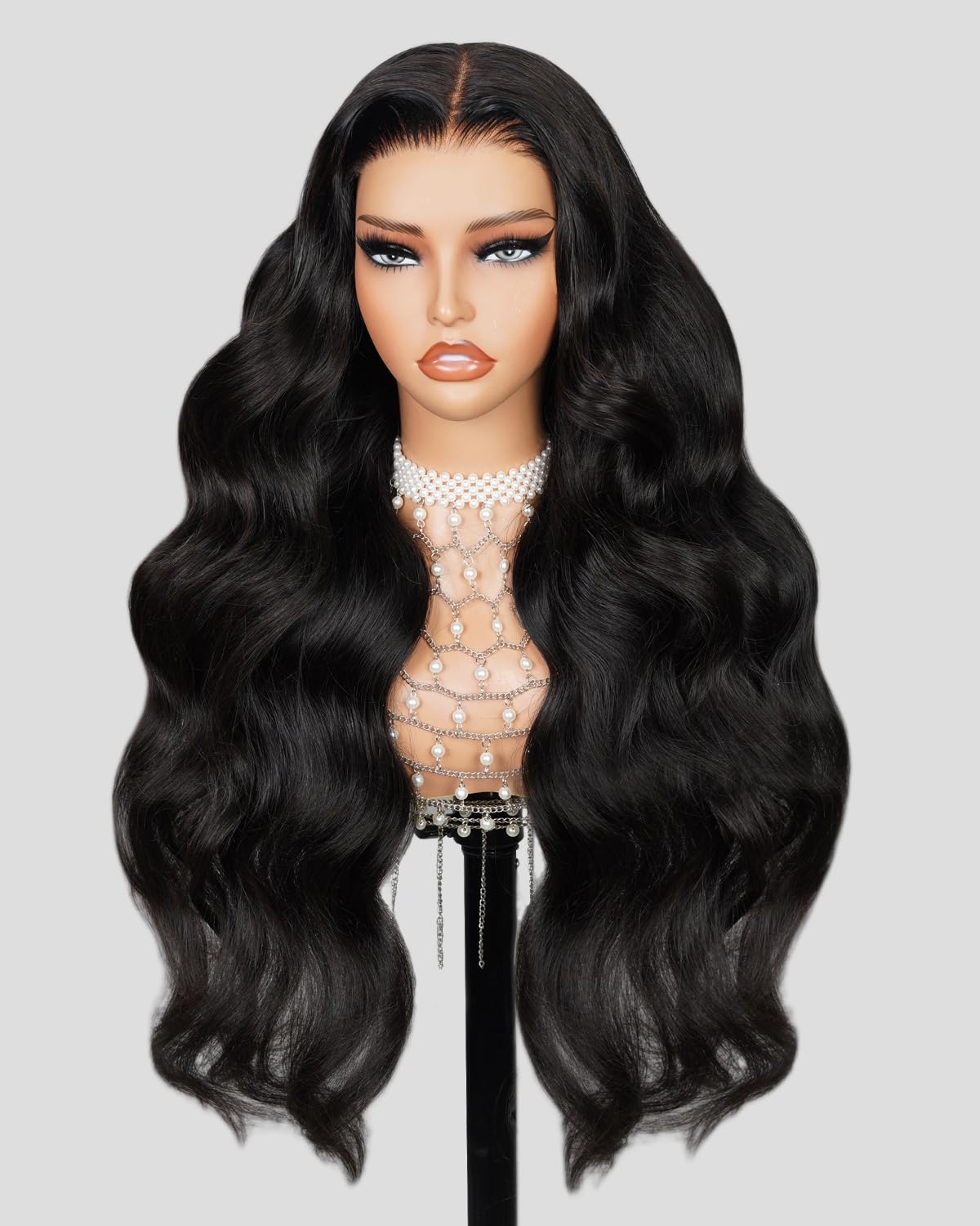 Megalook Glueless Wig Pre Cut 6X5 Hd Lace Closure Wigs Human Hair Pre Plucked Bleached Tiny Knots 220% Density 12A Body Wave Wig
