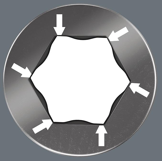 WERA 05022130001 950/9 L Hex-Plus HF 1 L-Key Set, Metric, Chrome-Plated, with Holding Function, 9 Pieces