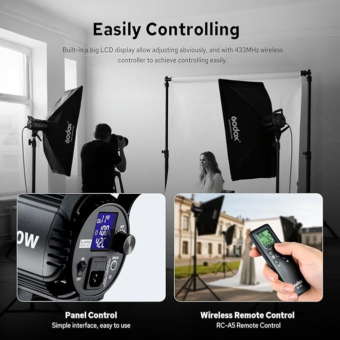 Godox SL-60W SL60W Daylight Led Video Light, 5600K Bright Studio Led Light