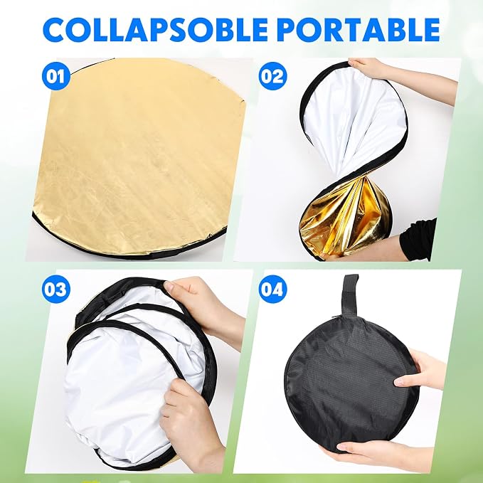 Yuntau Photography Reflector 5 in 1 Light Reflectors