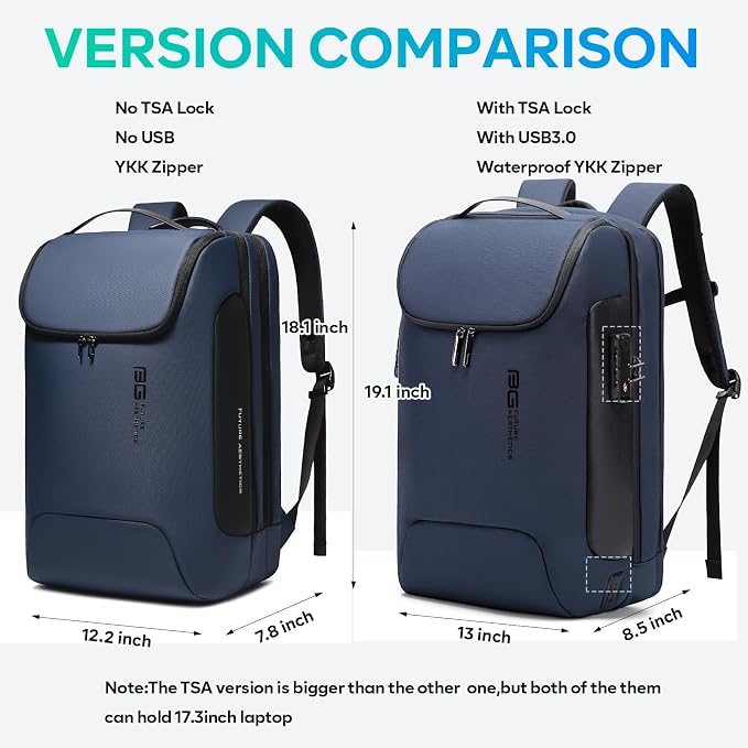 BANGE Laptop Backpack for 17.3Inch Notebook, Waterproof Travel Backpacks