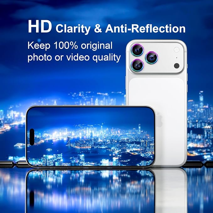 Misea Compatible for iPhone 17 Pro/iPhone 17 Pro Max Camera Lens Protector
