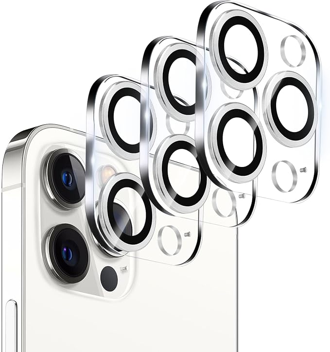 Dengduoduo 3 Pack Tempered Glass Camera Lens Protector