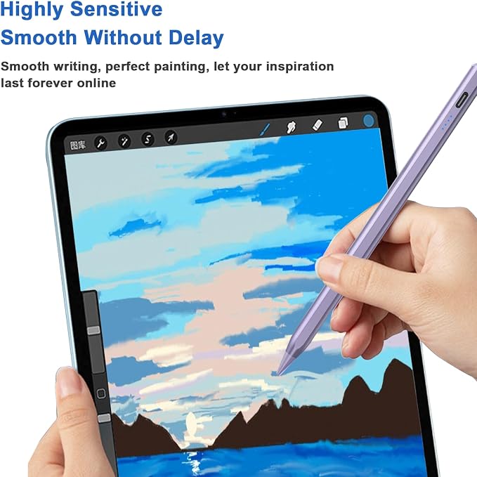 Stylus Pens for Touch Screens Power-Display Tablet Pen POM Tip Magnetic Digital