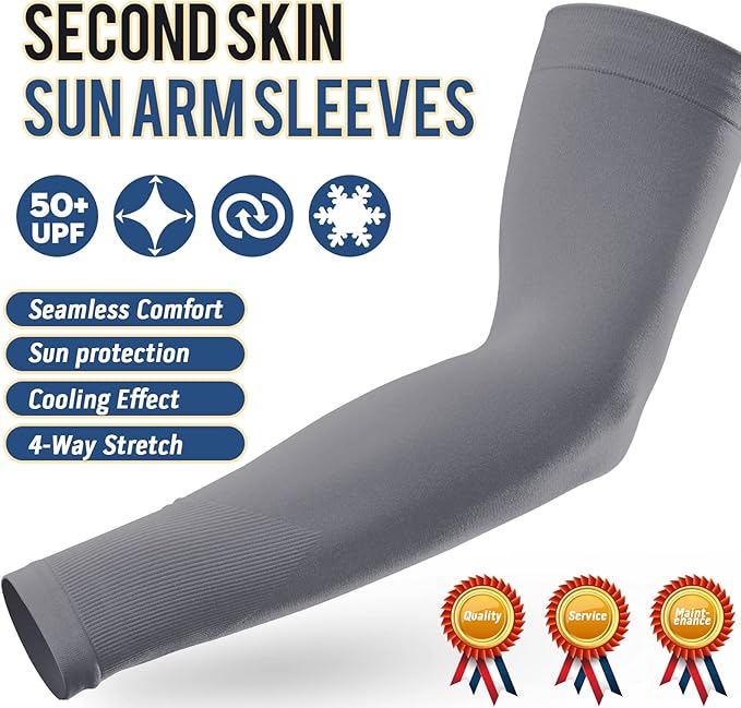 GOUNOD Arm Sleeves for Men Women,Compression Sleeves to Cover Arms for Men Working,Sun Sleeves for Men UV Protection