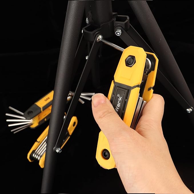 MULWARK 25 pcs Folding Allen Wrench Set | Metric & Standard SAE - Key Tool 3 Pack Portable Hex for Basic Home Repair and General Applications