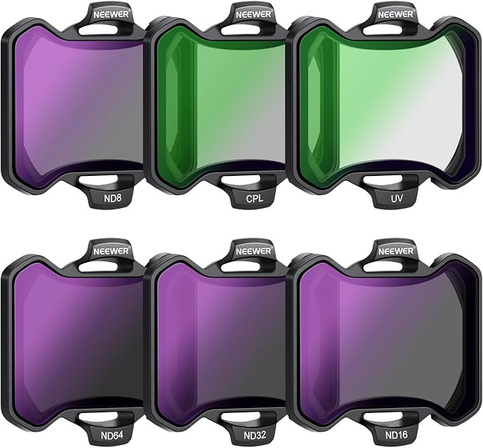 NEEWER Snap On ND&UV&CPL Filter Set Compatible