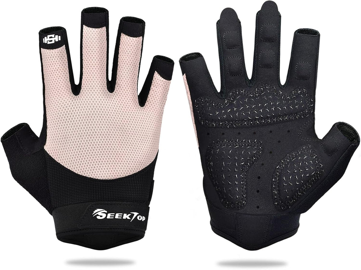 Seektop Workout Gloves - Breathable Weight Lifting Gloves with Full Palm Protection | Excellent Grip for Fitness